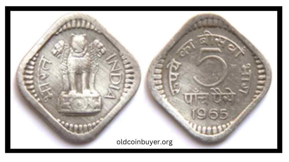 5 Paise from 1964 to 1966